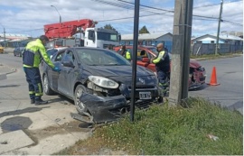 Vehículo argentino involucrado en triple colisión