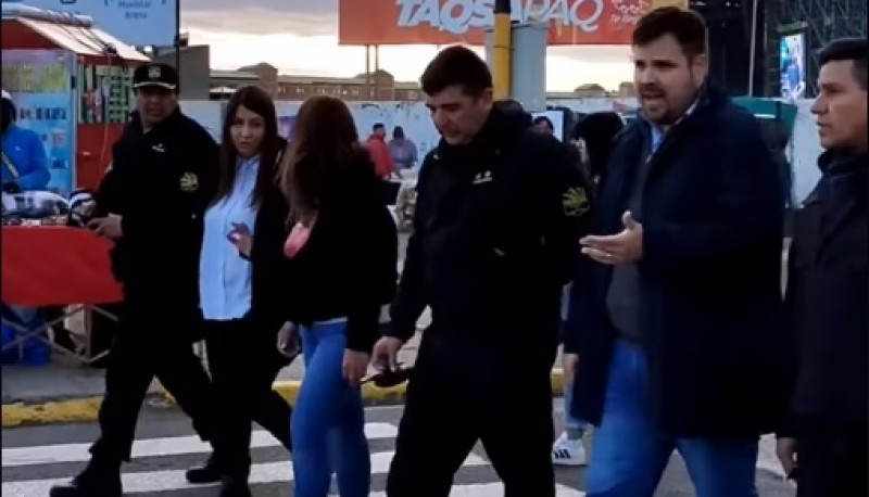 Luca Pratti recorrió el operativo de seguridad 