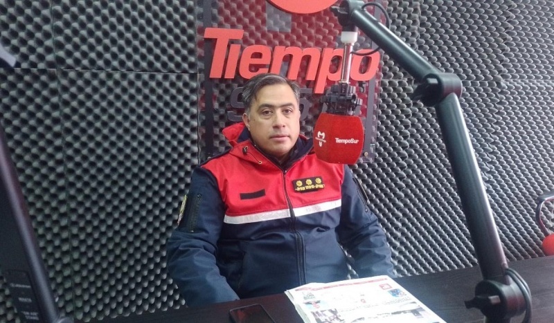 En estudios de Tiempo FM.