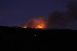 Incendio en el Parque Nacional Los Alerces