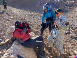 Rescatan a cuatro personas con principio de congelamiento en el Cerro El Mercedario