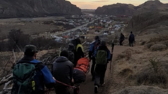 Personal del PN advirtió que “El Chaltén está en llamas”