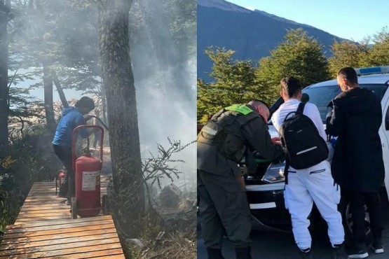 Multa de $ 600.000 a turistas que iniciaron incendio cerca del Glaciar Perito Moreno
