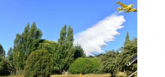 Controlan incendio en Bariloche.