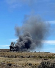 Bomberos sofocan incendio en el vaciadero municipal