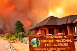 Nuevo incendio en el Parque Nacional los Alerces