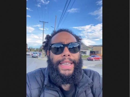 Streamer venezolano visitó El Chaltén