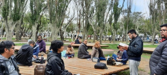 Río Gallegos leyó en la Plaza San Martín