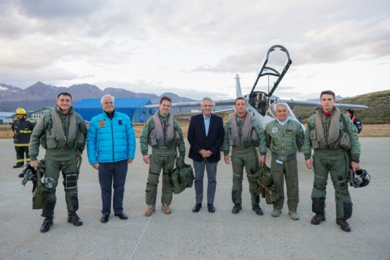 Alberto Fernández llegó a Tierra del Fuego