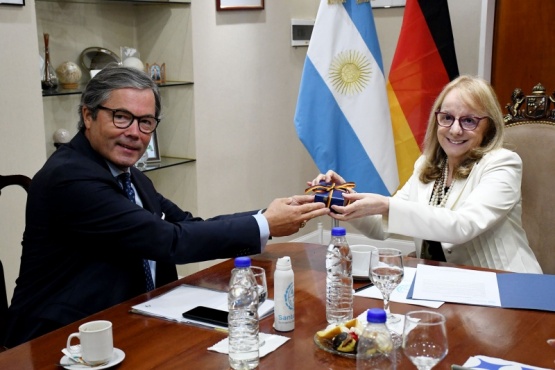 Alicia Kirchner recibió al Embajador de Alemania en Casa de Gobierno