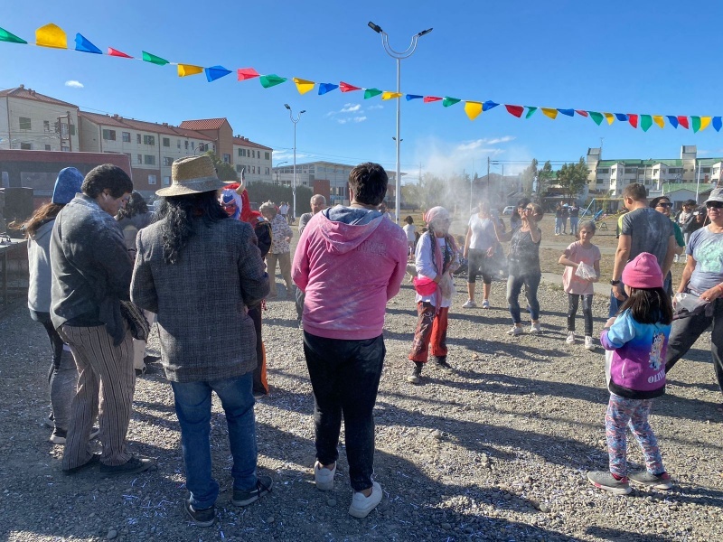 Carnaval folclórico en el Orkeke. 