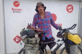 De Santa Fe a Ushuaia en bicicleta: la increíble historia de Juan Ignacio Sánchez