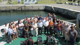 Buque de Investigación Pesquera Oceanográfica zarpa hacia las Islas Georgias del Sur