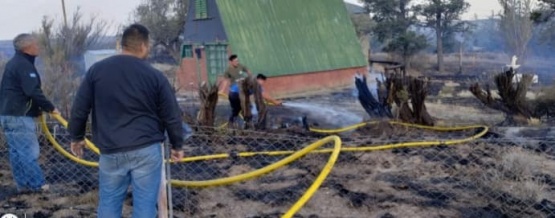 Incendio en un chacra de Tellier