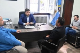 Luca Pratti mantuvo una reunión con el intendente de El Chaltén