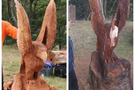 Dañaron una de las esculturas del Bosque de Duendes