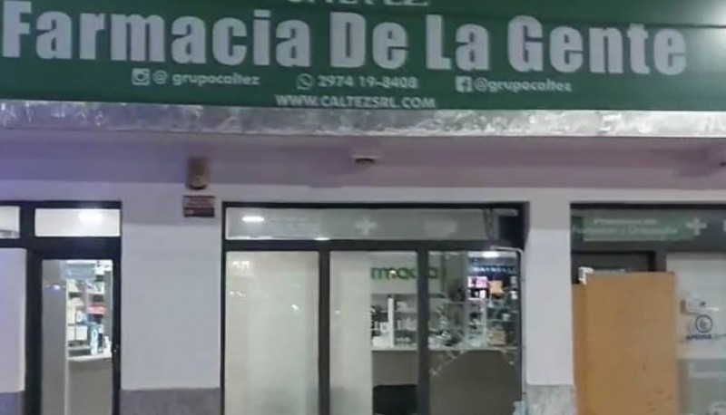 Se llevaron elementos de una farmacia 