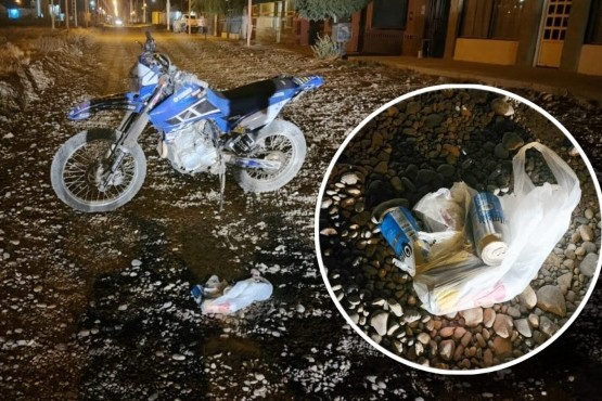 Un joven hospitalizado tras caer de su motocicleta 