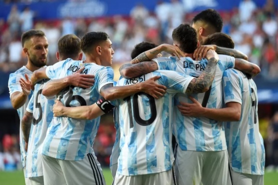 Argentina goleó 7-0 a Curazao en la fiesta de los campeones del mundo