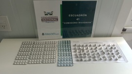 Traía a Río Gallegos  59 envoltorios con marihuana y 240 pastillas de clonazepam