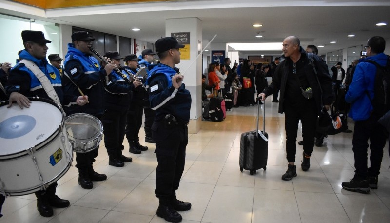 La policía recibió a veteranos de Malvinas 