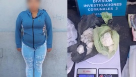 Cayó una "mamá dealer" que con su beba en brazos tenía cocaína en un pañal