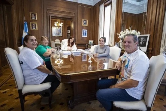 Cristina Kirchner se reunió con familiares de Lucio Dupuy: 
