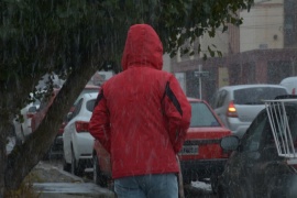 Cae agua nieve en Río Gallegos