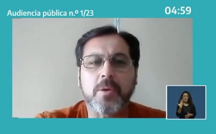 Néstor González apoyó el Proyecto Fénix en Audiencia Pública