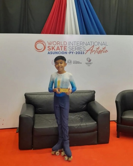 Santiago Rearte, el pequeño calentense campeón del World Skate 2023. 