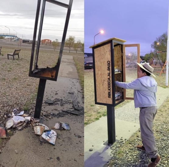 Vandalizaron la biblioteca al paso de Río Gallegos