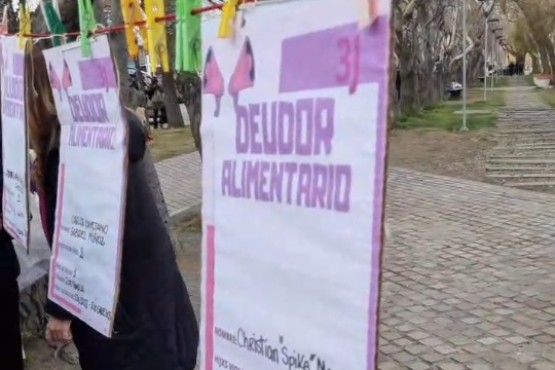 Ni Una Menos: movilización y campaña tendedero de deudores alimentarios en la Plaza San Martín