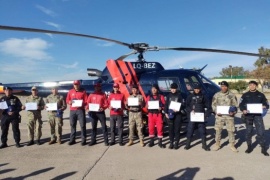 Cabo primero de la Policía de Santa Cruz se capacitó en "Iniciación en Montañismo" en la provincia de Mendoza