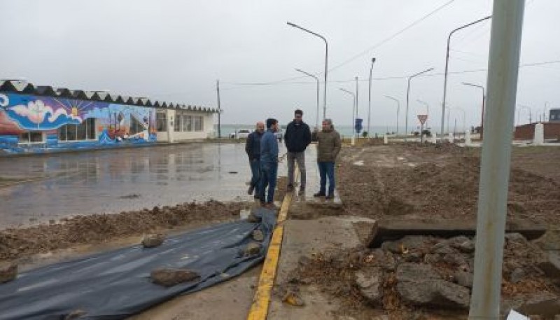 Servicios Públicos recorrió avances de obras en Puerto San Julián