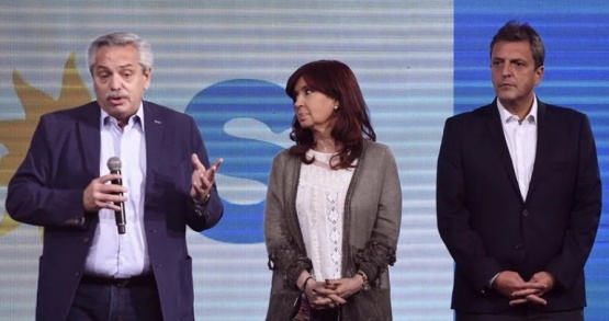 Cristina Kirchner, Alberto Fernández y Massa se muestran juntos para sellar la unidad
