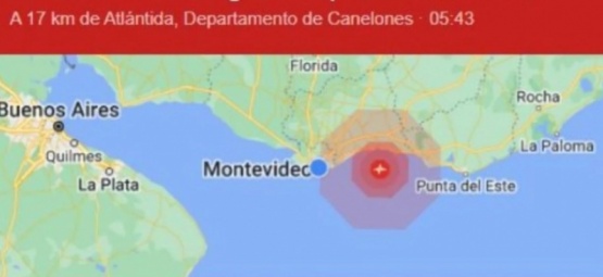 Terremoto en Uruguay: un sismo sacudió la costa y se sintió hasta en Montevideo