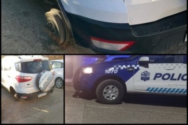 Delincuentes se llevaron un neumático de un vehículo