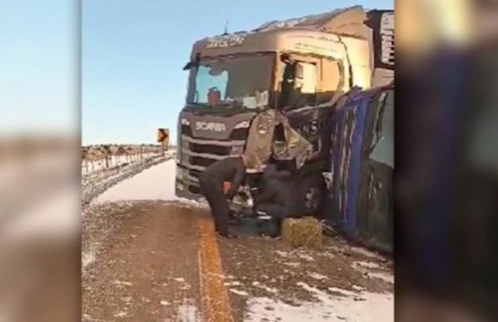 Tres camiones argentinos involucrados en accidente de tránsito