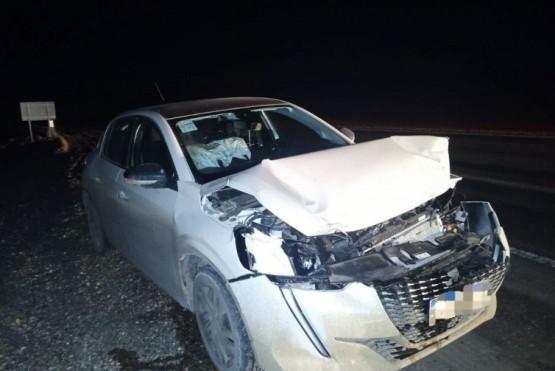 Incidente vehicular sobre Ruta Nacional N°3 deja daños materiales 
