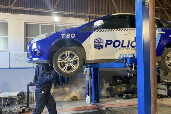 El taller policial tiene un nuevo lugar para el mantenimiento de móviles 