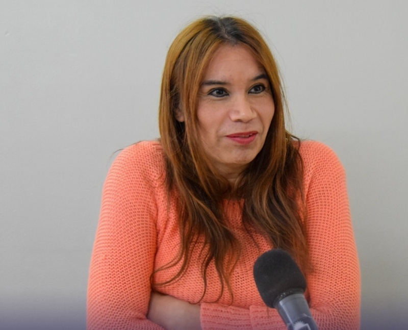 Delfina Brizuela, candidata a concejal. 