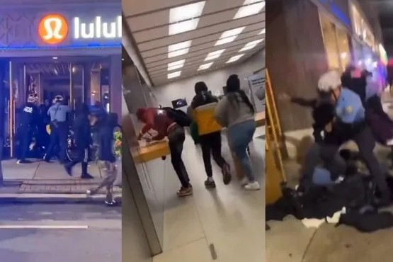 Saqueos masivos en Filadelfia: jóvenes asaltaron una Apple Store y otros negocios