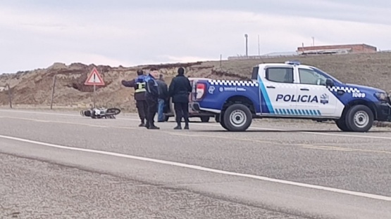 Motociclista sufrió fracturas al accidentarse con su moto