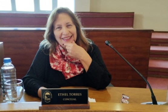 Ethel Torres, concejal de El Calafate. 