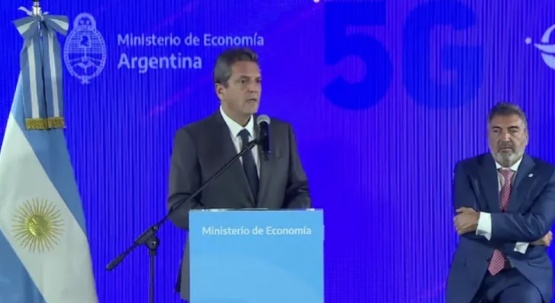 Sergio Massa anunció la licitación del 5G: Argentina obtendrá unos u$s 900 millones