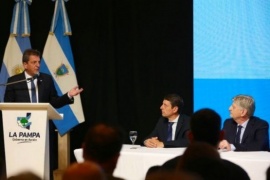 Sergio Massa en La Pampa: "El único secreto para el desarrollo federal es la inversión pública"