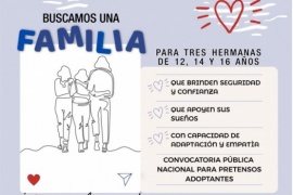Niñez busca familia adoptante para tres hermanas de Río Gallegos