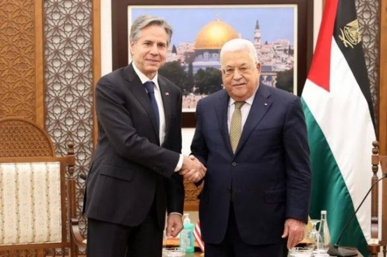 Visita sorpresa de Estados Unidos: Blinken se reunió con el presidente palestino