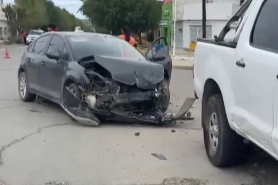 Daños materiales tras colisión 