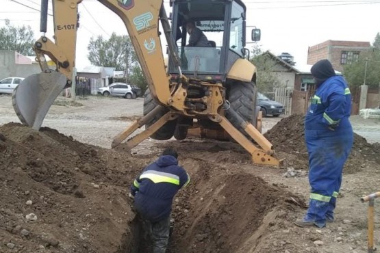 Continúan las obras en el Barrio Juan Pablo II